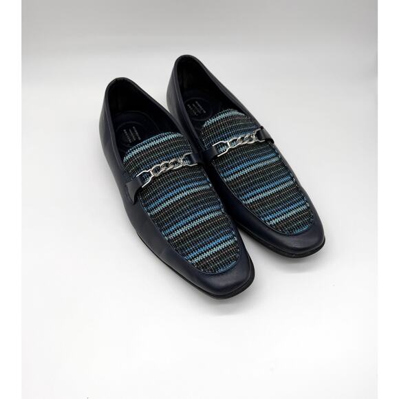 Giorgio Brutini Blue Men\'s Loafers Memory Foam Woven Chain Shoes Size 9M main image 7